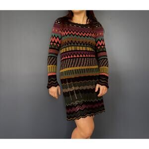 Peruvian Connection Boho Knit Dress
